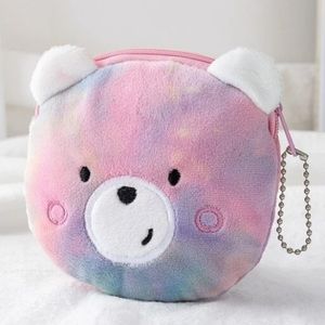 3/10 NEW teddy bear Design Fluffy Coin Case